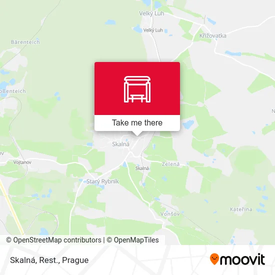 Карта Skalná, Rest.