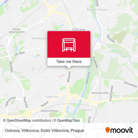 Ostrava, Vítkovice, Dolní Vítkovice map
