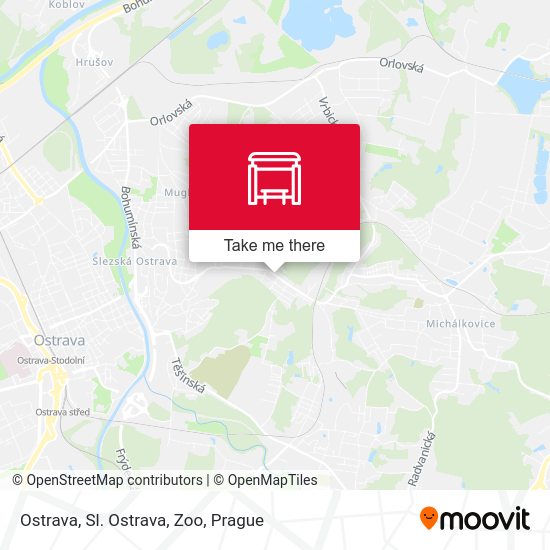 Карта Ostrava, Sl. Ostrava, Zoo