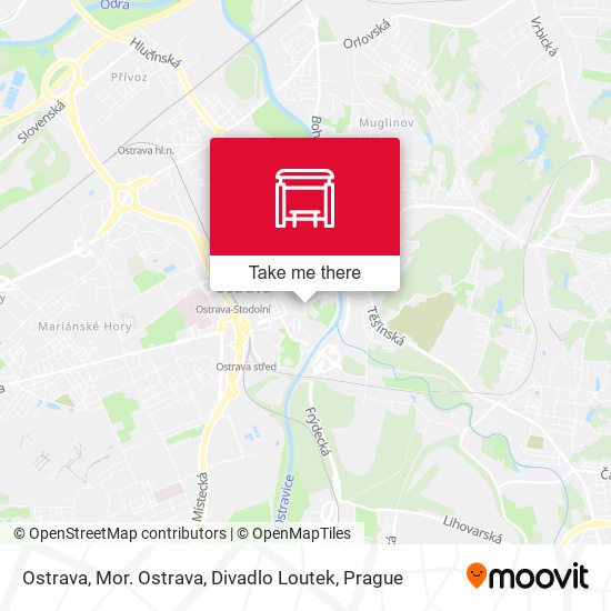 Ostrava, Mor. Ostrava, Divadlo Loutek map