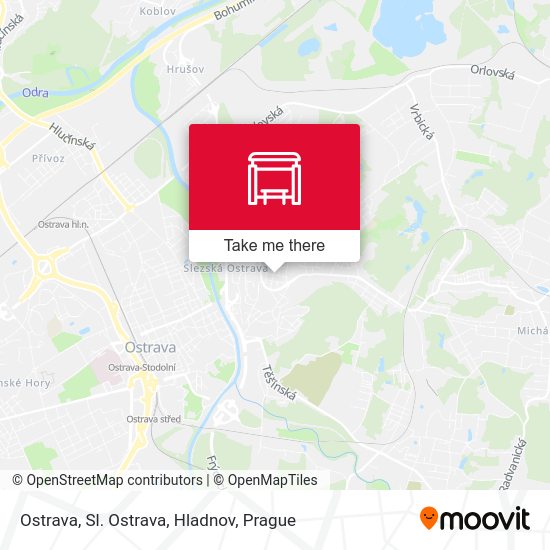 Ostrava, Sl. Ostrava, Hladnov map