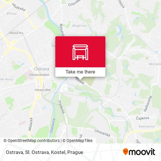 Ostrava, Sl. Ostrava, Kostel map
