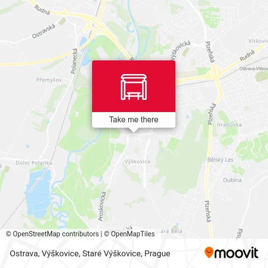 Карта Ostrava, Výškovice, Staré Výškovice