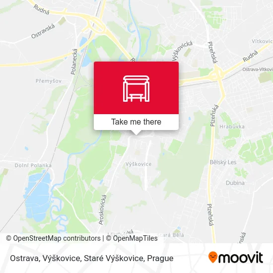 Карта Ostrava, Výškovice, Staré Výškovice