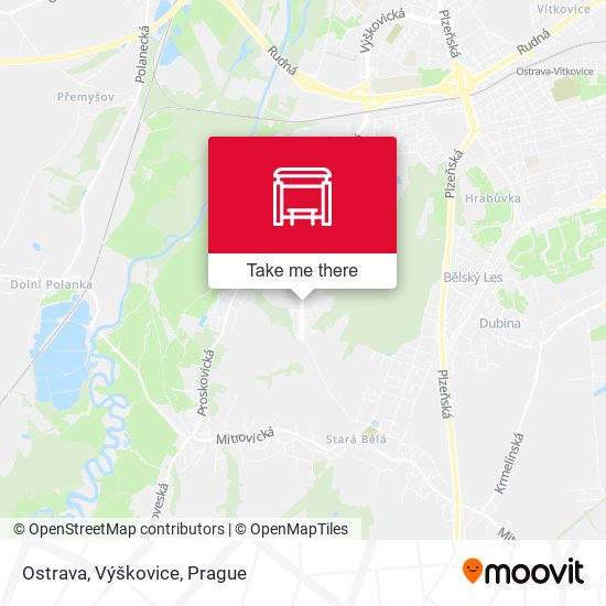 Ostrava, Výškovice map