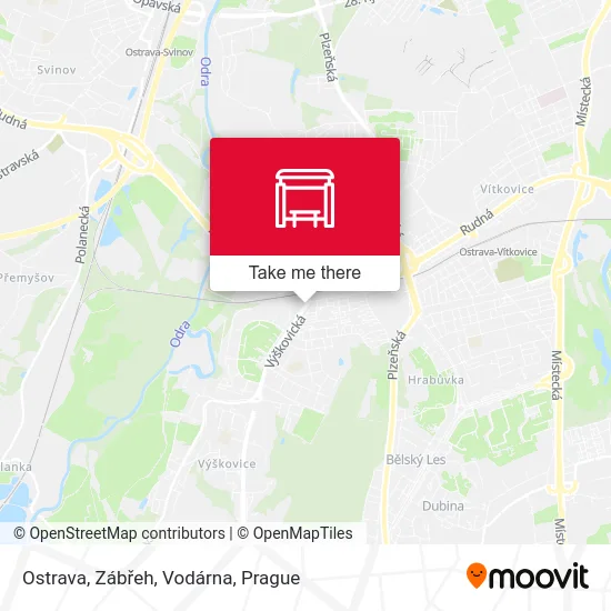 Карта Ostrava, Zábřeh, Vodárna
