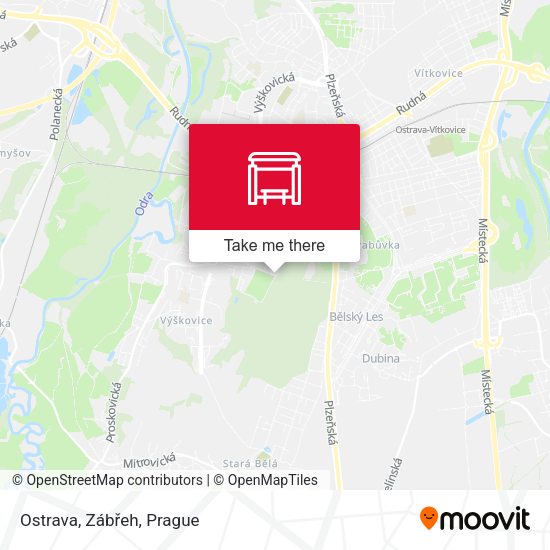Ostrava, Zábřeh map