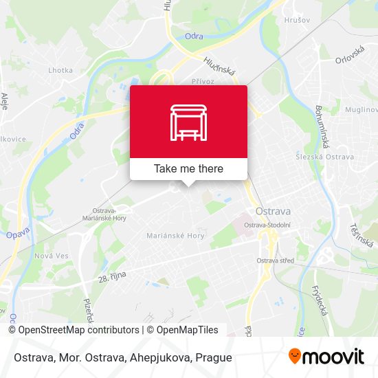 Ostrava, Mor. Ostrava, Ahepjukova map