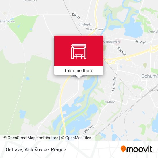 Ostrava, Antošovice map