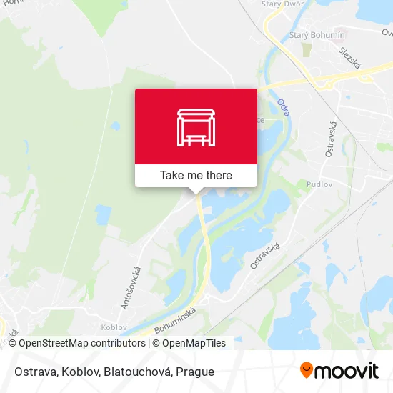 Карта Ostrava, Koblov, Blatouchová