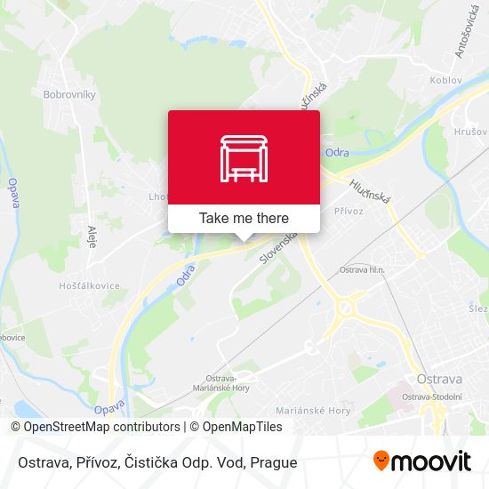 Ostrava, Přívoz, Čistička Odp. Vod map