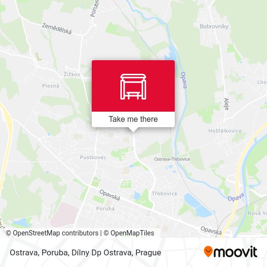 Ostrava, Poruba, Dílny Dp Ostrava map