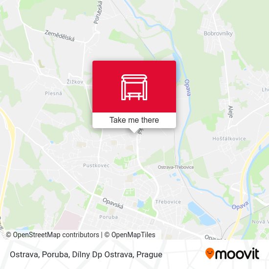 Ostrava, Poruba, Dílny Dp Ostrava map