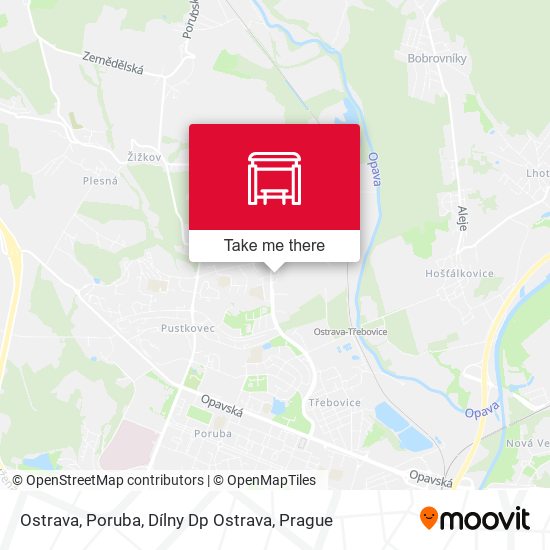 Ostrava, Poruba, Dílny Dp Ostrava map