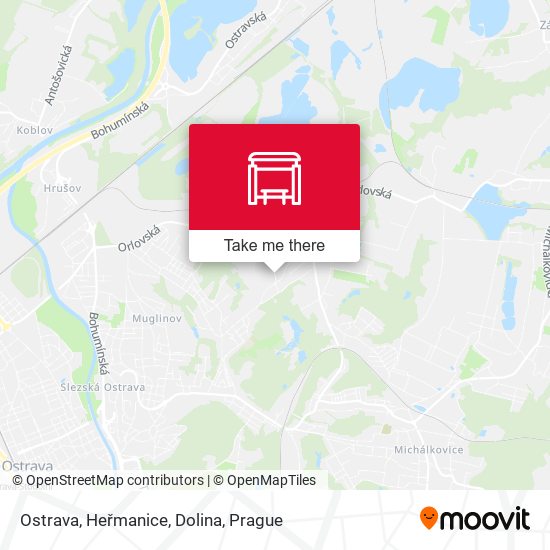 Ostrava, Heřmanice, Dolina map