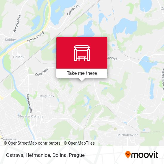 Ostrava, Heřmanice, Dolina map