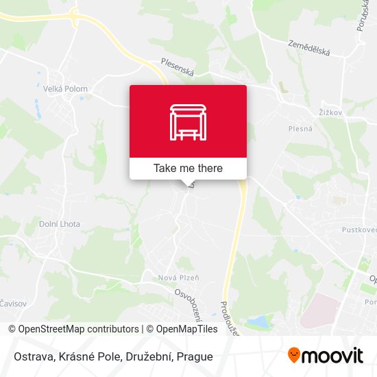Ostrava, Krásné Pole, Družební map