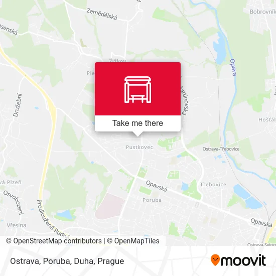 Карта Ostrava, Poruba, Duha