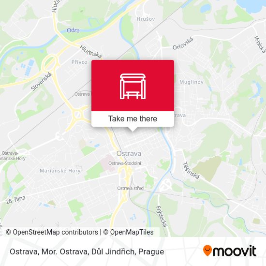 Ostrava, Mor. Ostrava, Důl Jindřich map