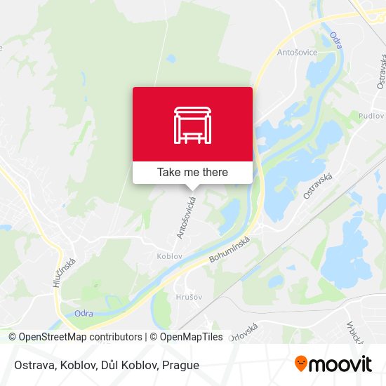 Ostrava, Koblov, Důl Koblov map