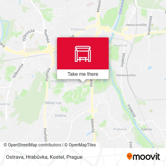 Ostrava, Hrabůvka, Kostel map