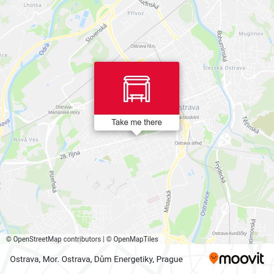 Ostrava, Mor. Ostrava, Dům Energetiky map
