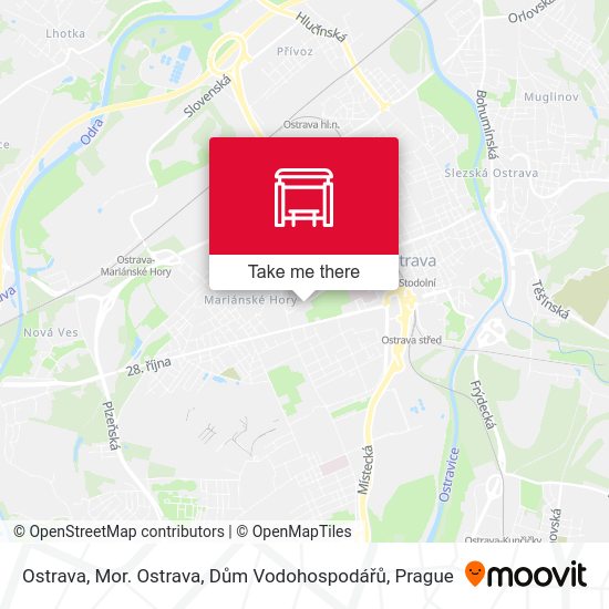 Ostrava, Mor. Ostrava, Dům Vodohospodářů map