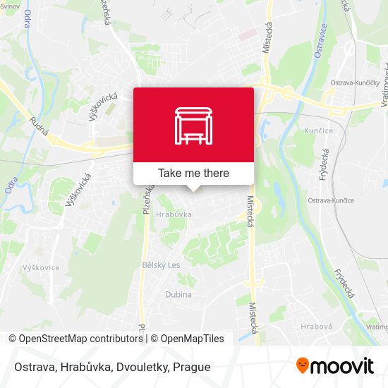 Ostrava, Hrabůvka, Dvouletky map