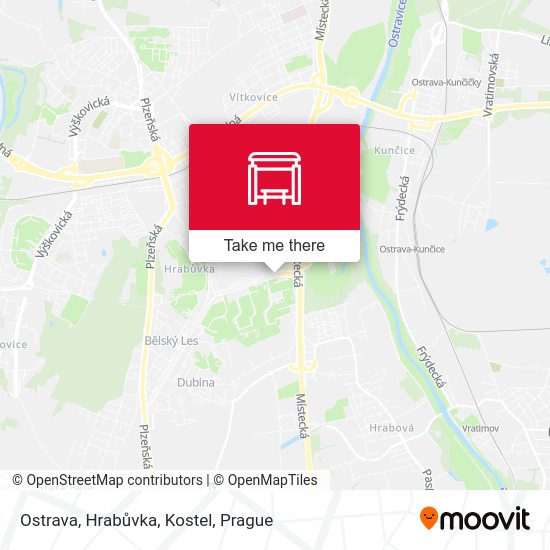 Ostrava, Hrabůvka, Kostel map