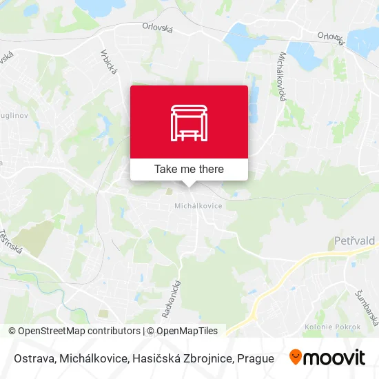 Карта Ostrava, Michálkovice, Hasičská Zbrojnice