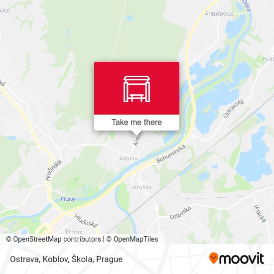 Ostrava, Koblov, Škola map