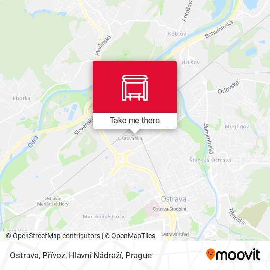 Ostrava, Přívoz, Hlavní Nádraží map