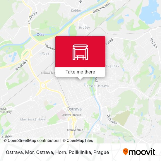 Ostrava, Mor. Ostrava, Horn. Poliklinika map