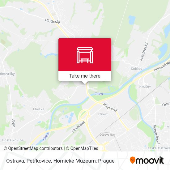 Ostrava, Petřkovice, Hornické Muzeum map