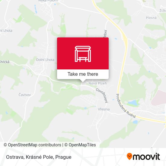 Ostrava, Krásné Pole map