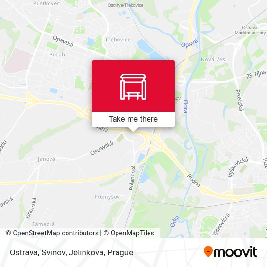 Ostrava, Svinov, Jelínkova map