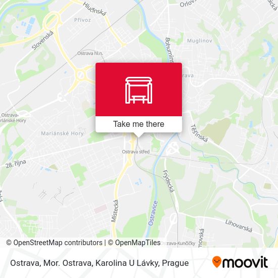 Ostrava, Mor. Ostrava, Karolina U Lávky map