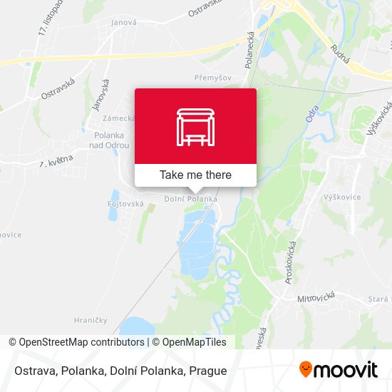 Ostrava, Polanka, Dolní Polanka map