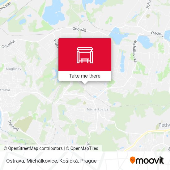 Ostrava, Michálkovice, Košická map