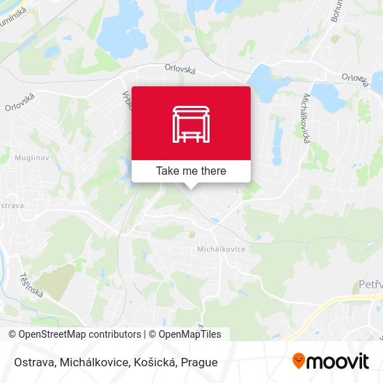Ostrava, Michálkovice, Košická map