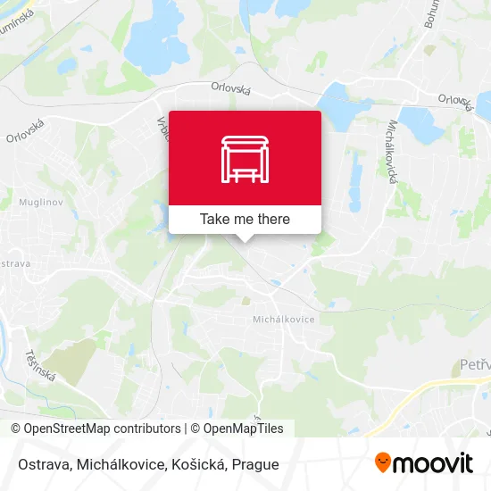 Карта Ostrava, Michálkovice, Košická