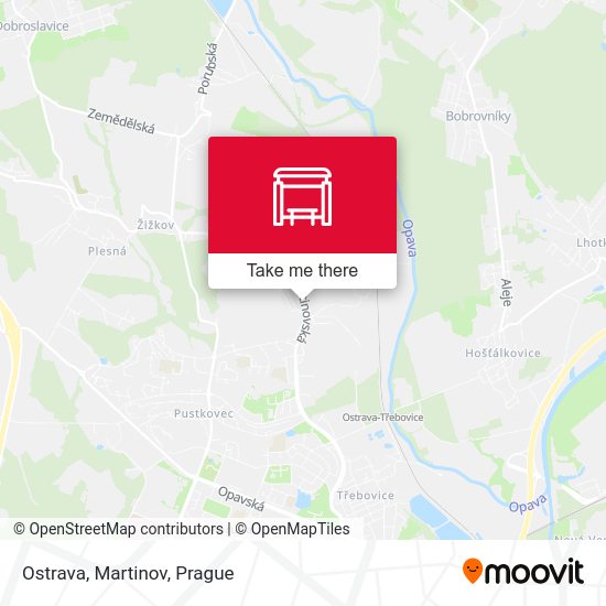 Карта Ostrava, Martinov