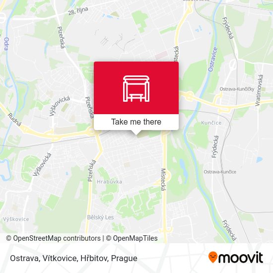 Ostrava, Vítkovice, Hřbitov map