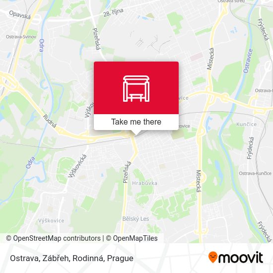Карта Ostrava, Zábřeh, Rodinná