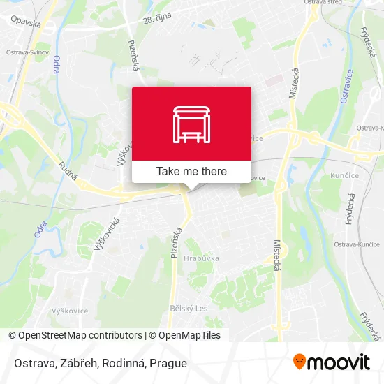 Карта Ostrava, Zábřeh, Rodinná