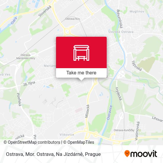 Ostrava, Mor. Ostrava, Na Jízdárně map