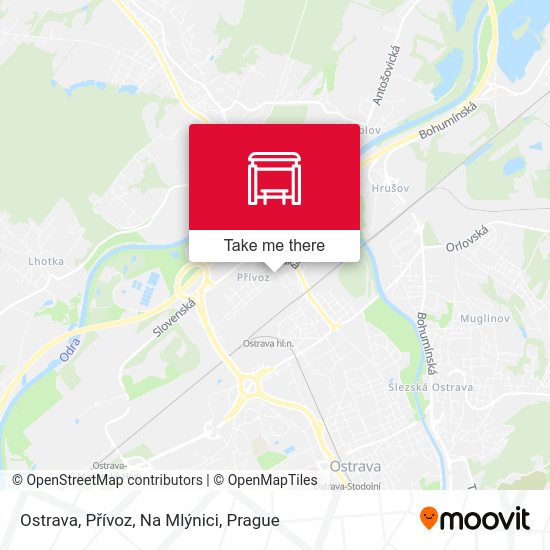 Ostrava, Přívoz, Na Mlýnici map