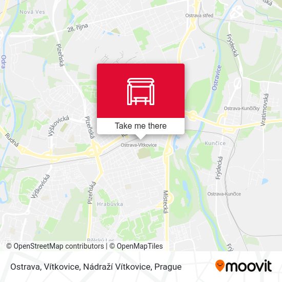 Ostrava, Vítkovice, Nádraží Vítkovice map