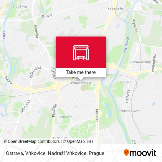 Ostrava, Vítkovice, Nádraží Vítkovice map