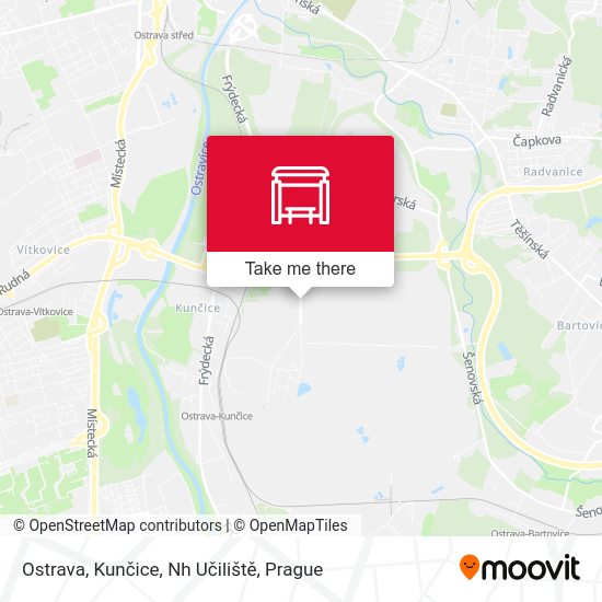 Ostrava, Kunčice, Nh Učiliště map